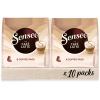 Senseo Pads Café Latte, 10 x 8 Getränke, 80 Kaffeepads