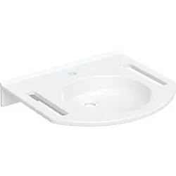 Geberit Publica Waschtisch 402160016 60 x 55 cm, mit Hahnloch, ohne Überlauf, mit Ausschnitten, barrierefrei, weiß