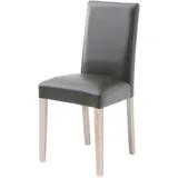 Carryhome Stuhl, Grau, Sonoma Eiche, Textil, Eiche, massiv, eckig, 44x92x57 cm, Beinauswahl, Stoffauswahl, Esszimmer, Stühle, Esszimmerstühle, Vierfußstühle