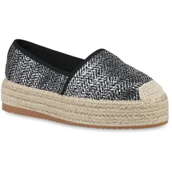 Damen Espadrilles in Schwarz