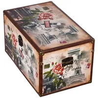 BIRENDY Truhe Kiste SJ08551 New York, Paris, Italien, Holztruhe