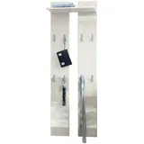 Vladon Garderobenpaneel, Creme, 57x170x20 cm, Garderobe, Garderobenpaneele, Garderobenpaneele