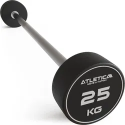 Langhantel | Kompakt | 25kg | 90 cm Innenmaß | Einzeln SCHWARZ No Size
