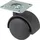 BS Rollen Kunststoff-Doppelrolle F75 40 schwarz m. Platte