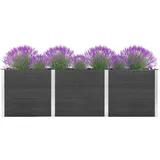 vidaXL Garten-Hochbeet 300 x 100 x 91 cm Grau