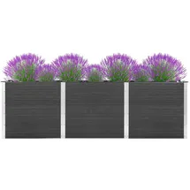 vidaXL Garten-Hochbeet 300 x 100 x 91 cm Grau