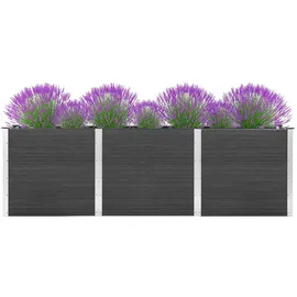 vidaXL Garten-Hochbeet 300 x 100 x 91 cm Grau