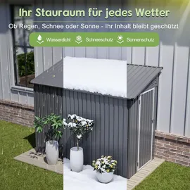 rolipo Gerätehaus 1,24 x 1,92 m Grau