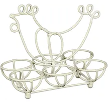 Ambiente Haus Dose Eihalterung aus Eisen 18 x 17 x 12 cm 1-tlg. weiß