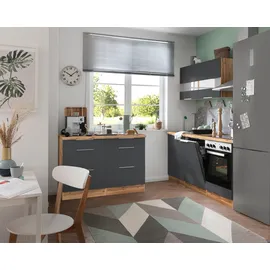 kochstation Küchenzeile KS-Luhe 180 cm grau