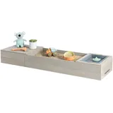 Muddy Buddy Holzsandkasten Space Saver mit Holzschutz grau