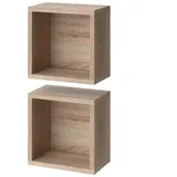 Vicco Wandregal Senyo Sonoma 25 x 25 cm 2er Set