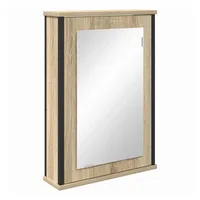 VidaXL Badezimmer-Spiegelschrank Braun 42 x 12 x 60 cm