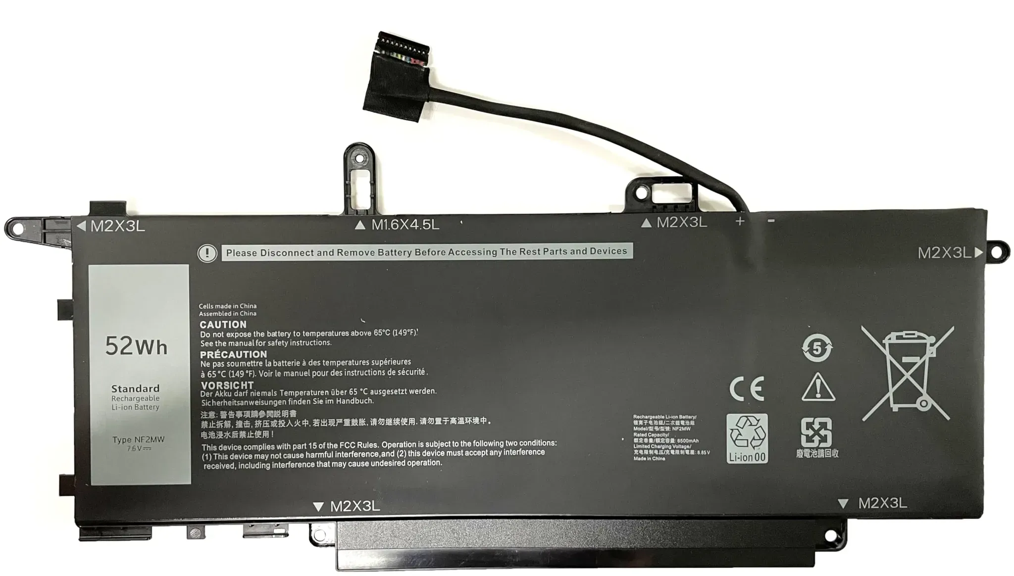 nf2mw latitude 9410 akku 52wh