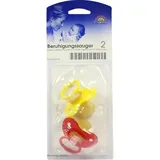 Baby Frank Kieferorthopädische Form Latex Gr. 2 2 Stk. gelb/rot