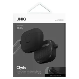Uniq Clyde Lock Case Airpods 4 – Schwarz