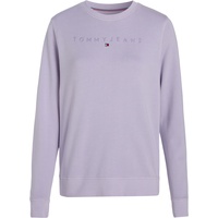 Tommy Jeans Sweatshirt Markenstickerei, für Damen, W06 Lavender flower) , 45617405-XL