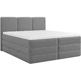 Roller Boxspringbett 160 x 200 cm H2 Anthrazit