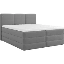 Roller Boxspringbett 160 x 200 cm H2 Anthrazit