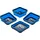 BGS Magnetschale Silikon 115 x 115 x 50 mm blau faltbar 4-tlg.