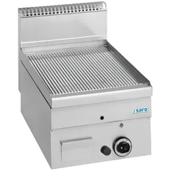 SARO Gasgrillplatte, gerillt, Auftisch, 400x600, GFT46R