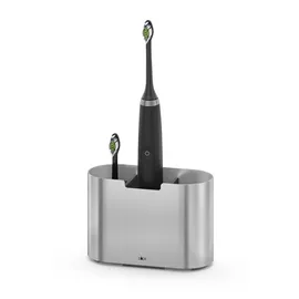 Zack Zahnbürsten-Organizer Olomo Edelstahl Silber