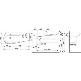 Laufen Alessi One Waschtisch 120 x 50 cm (8149734001041)