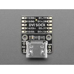 Adafruit DVI Sock, für Pico, HDMI-Displays, nur Grafiken, nutzt RP2040 PIO-System und Overclocking