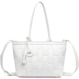 COLLEZIONE ALESSANDRO Saint Schultertasche Polyurethan White