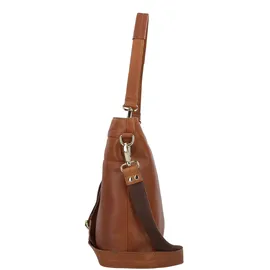 Plevier Structure Millau Schultertasche Leder Braun