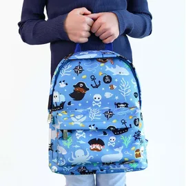 A Little Lovely Company Piraten-Rucksack, Blau, - Middelgroot