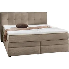 JOB Boxspringbett AMY, 180 x 200 cm braun