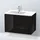 Duravit L-Cube 82x48,1x55cm, 2 Schub., Beck. li, sw hgl