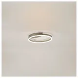 s.luce LED Ring Wandlampe & Deckenleuchte Dimmbar modern rund Aluminium / Ø 40cm