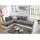 luma-home Federkern Ecksofa Doppelbett Dauerschläfer Bettkasten, Couch in Hell-Grau / Couches, Wohnlandschaften, Ecksofas