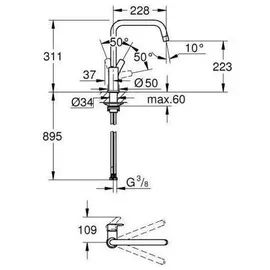 Grohe Eurosmart Einhebelmischer Chrom