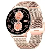 Cool Ultrathin Smartwatch BT 20 mm Kunststoffgehäuse pink Sportarmband
