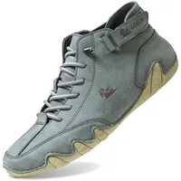 Weiße Sneaker Damen Alpaca Barfuss Schuhe Damen Ergonomischer Sommer Barfußschuhe Paar Wasserdicht & Schmerzlindernder Leder-Barfußschuh Atmungsaktive Orthopädische Barfuss - 37 EU