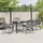 vidaXL Garten Essgruppe 5-tlg. Grau