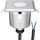ledscom.de Bodeneinbaustrahler Edelstahl 6 x 6 cm 5,6 cm IP65 warmweiß