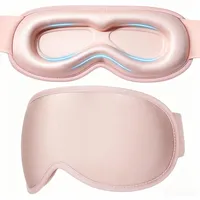 GRIFEMA Schlafmaske 100% Verdunkelung, 3D Augenmaske ohne Augendruck, Verstellbare Schlafbrille für Seitenschläfer, Atmungsaktiv, Ideal für Reise & Schichtarbeit, Damen & Herren, Rosa