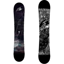 F2 Herren Snowboard Black Deck - Extra Wide Freeride 163w cm Schwarz 2023/24 163 CM Wide