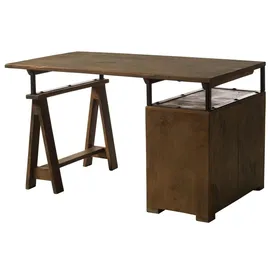 Massivmoebel24 Schreibtisch Mango braun
