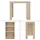 ML-Design Bartisch 117 x 106 x 57 cm Eiche Braun