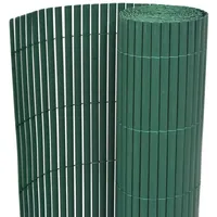 vidaXL PVC Doppelseitig Gartenzaun 90 x 300 cm grün