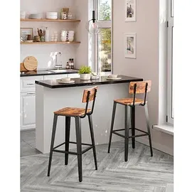 VASAGLE Barhocker LBC078B01 braun, 2 St.