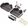 Encitech DPPK25-BK-DBCP-K 6355-0078-03 D-SUB Stiftleisten-Set 180° Polzahl: 25 Crimpen 1St.