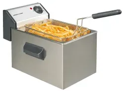 Neumärker Elektro Fritteuse Edelstahl 00-00146 , 1 x 5 Liter ohne Fettablauf