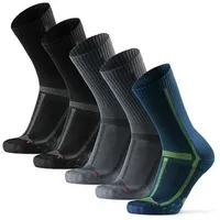 Danish Endurance Basicsocken Long Distance Crew (5-Paar) Wadenlange Sportsocken