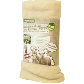 WINDHAGER Schafwoll-Vliesdecke weiß 100g/m2